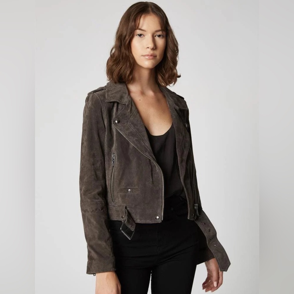 BlankNYC Suede Moto Jacket